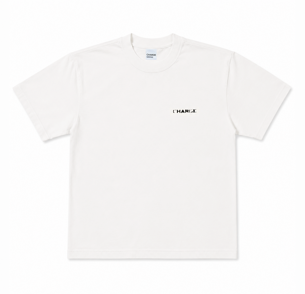 Halftone Logo T - Faded White